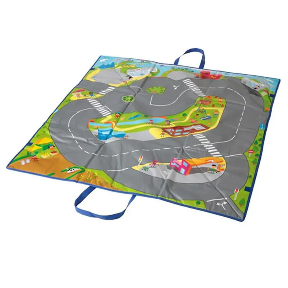 Tapis de jeu circuit routier 100 x 100 cm dès 3 ans