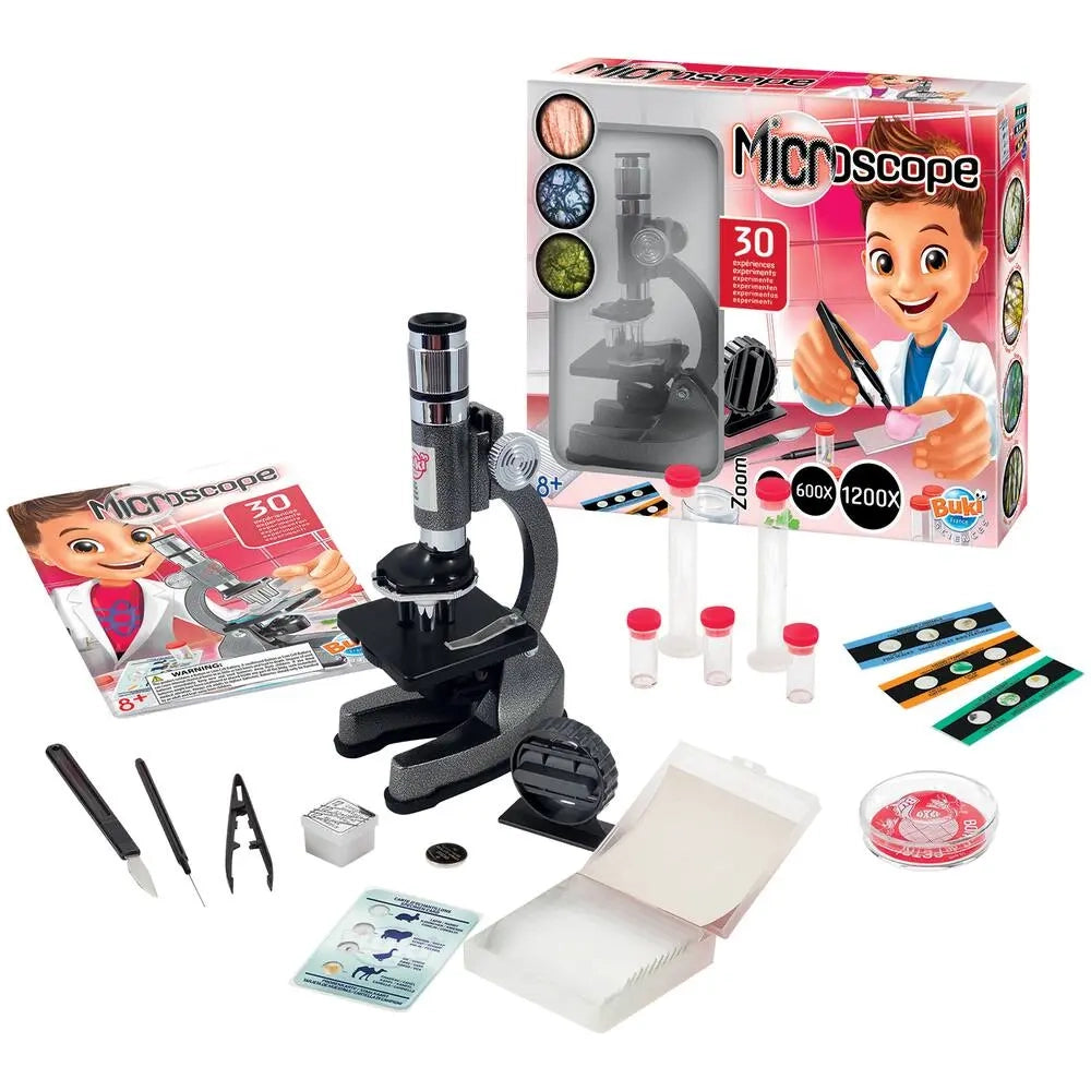 Microscope d’observation avec 30 expériences, dès 8 ans