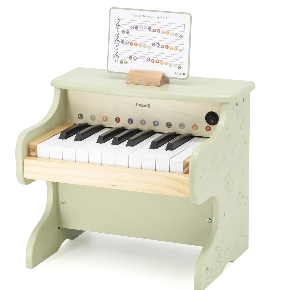 Piano Éducatif en Bois Touches Colorées 3 Ans+
