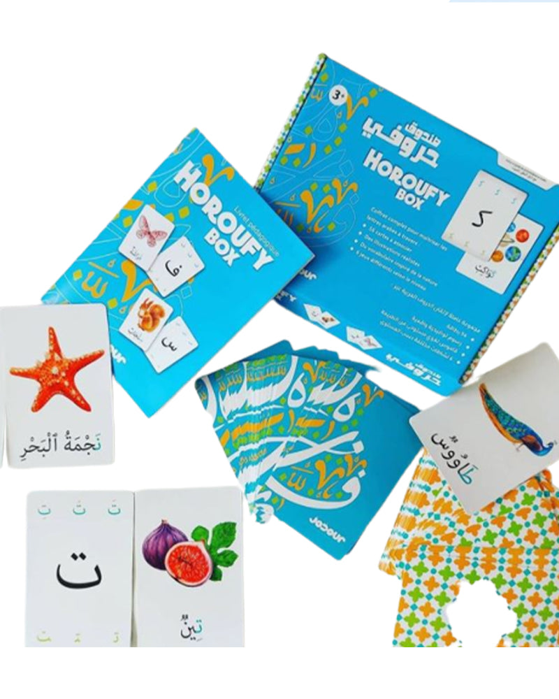 Jeu de 56 cartes pour découvrir les lettres arabes