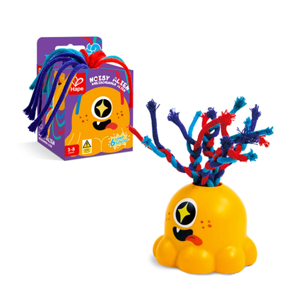 Alien sonore Hape aux cordons à tirer, 3-8 ans