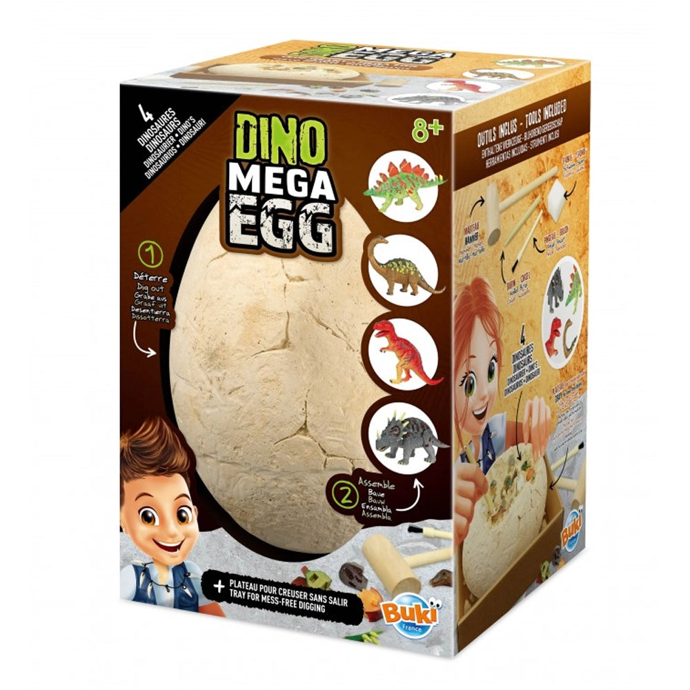 Œuf géant à fouiller : 4 dinosaures 3D, dès 8 ans