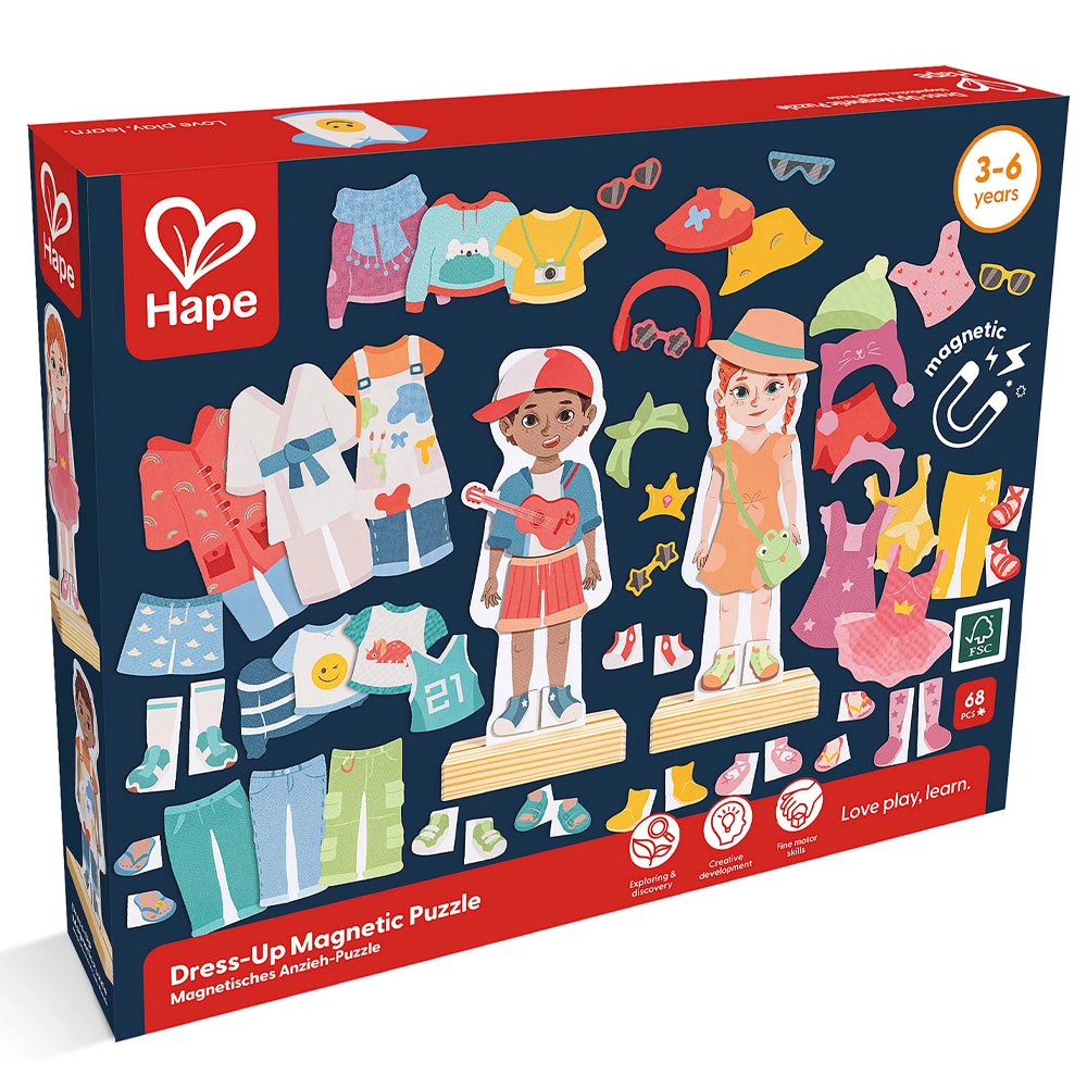 Puzzle Magnétique Habillage Mode 62 Pièces 3-6 Ans