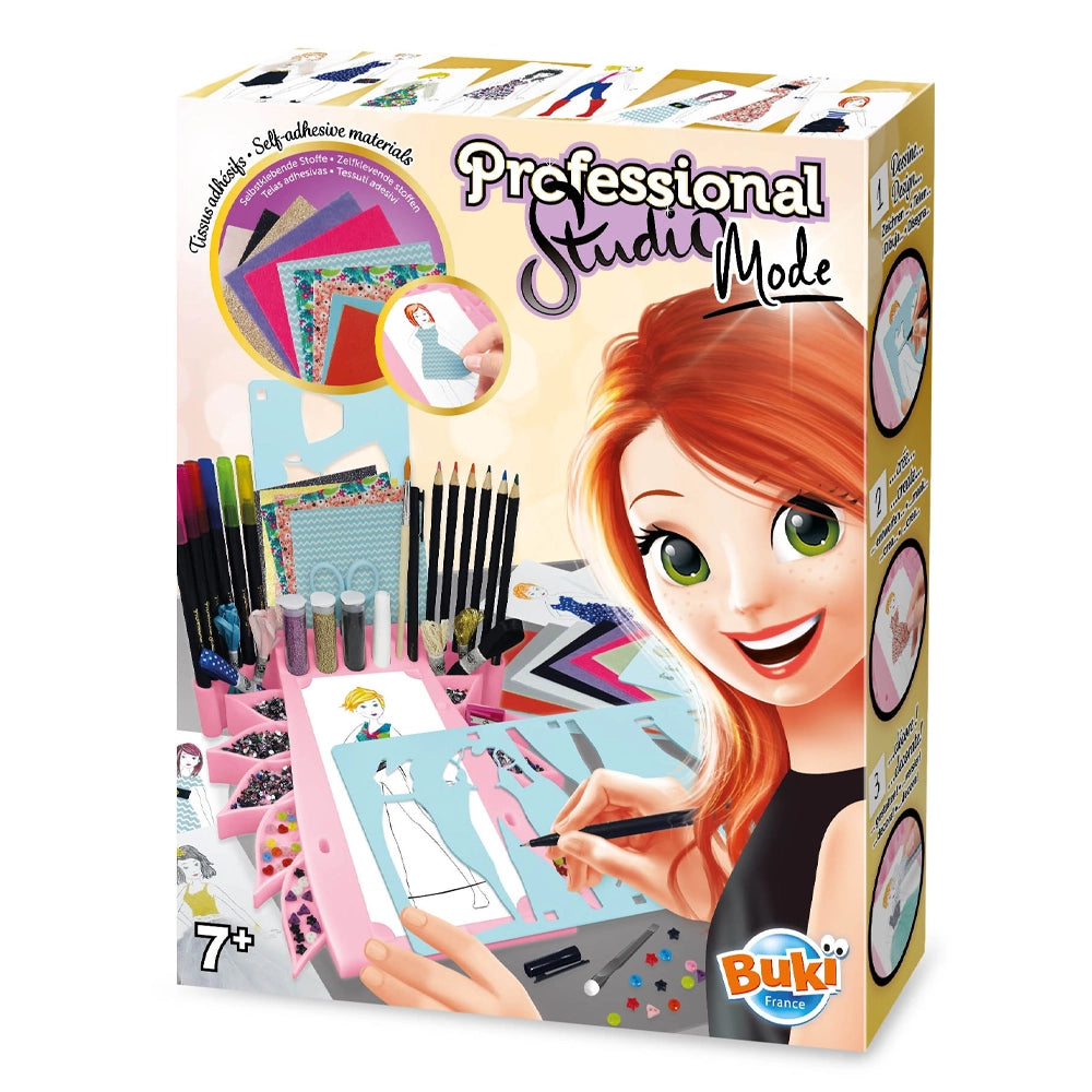 Coffret créatif de mode avec pochoirs et accessoires Buki 7+