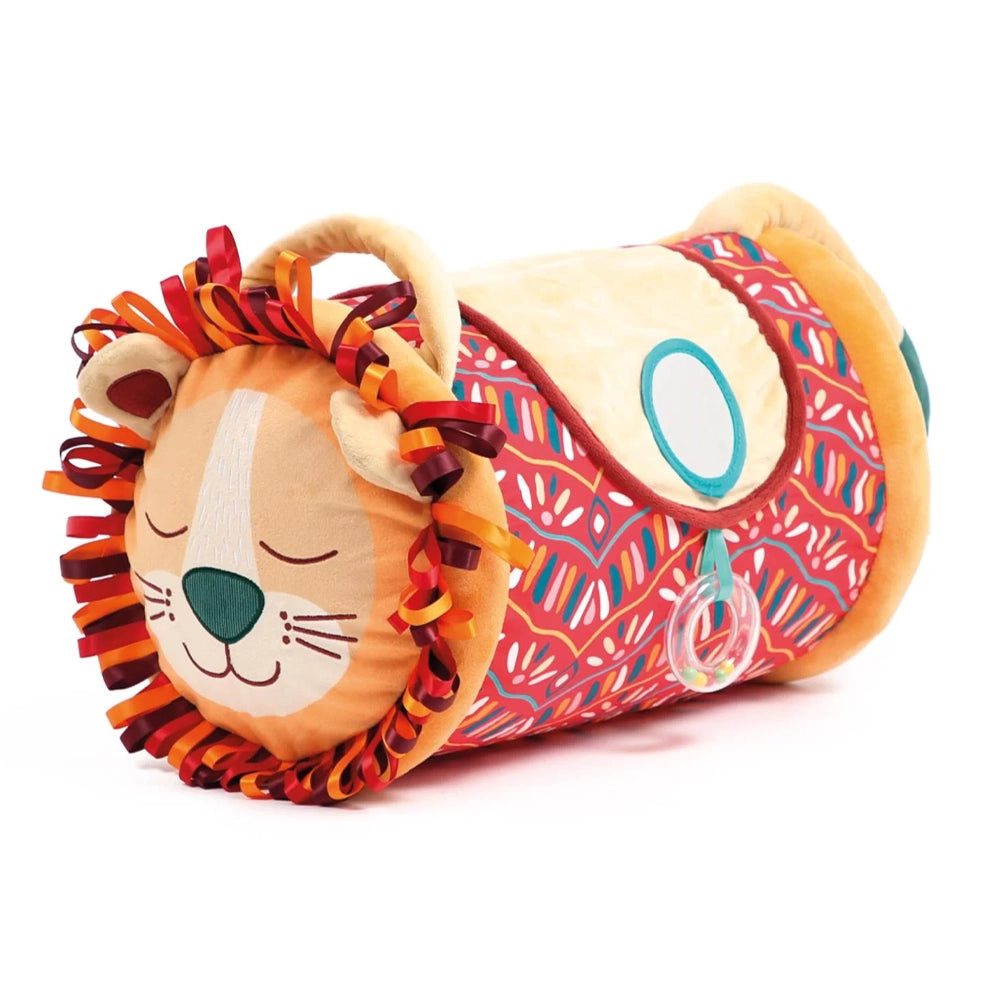 Cylindre Gonflable Lion Éveil Sensoriel 6 Mois+