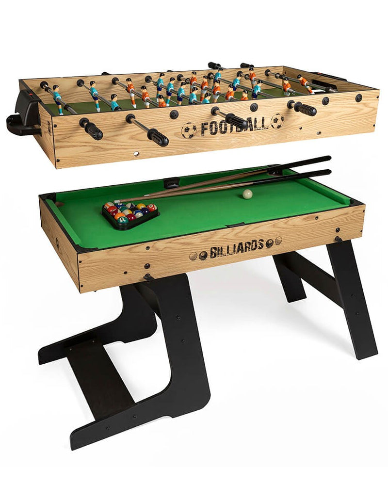 Table de jeux pliable Baby-foot & Billard dès 8 ans