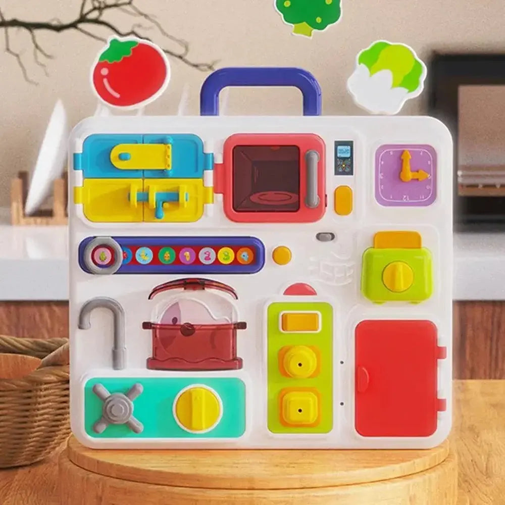 Mini cuisine à manipuler pour bébé, sons et lumières