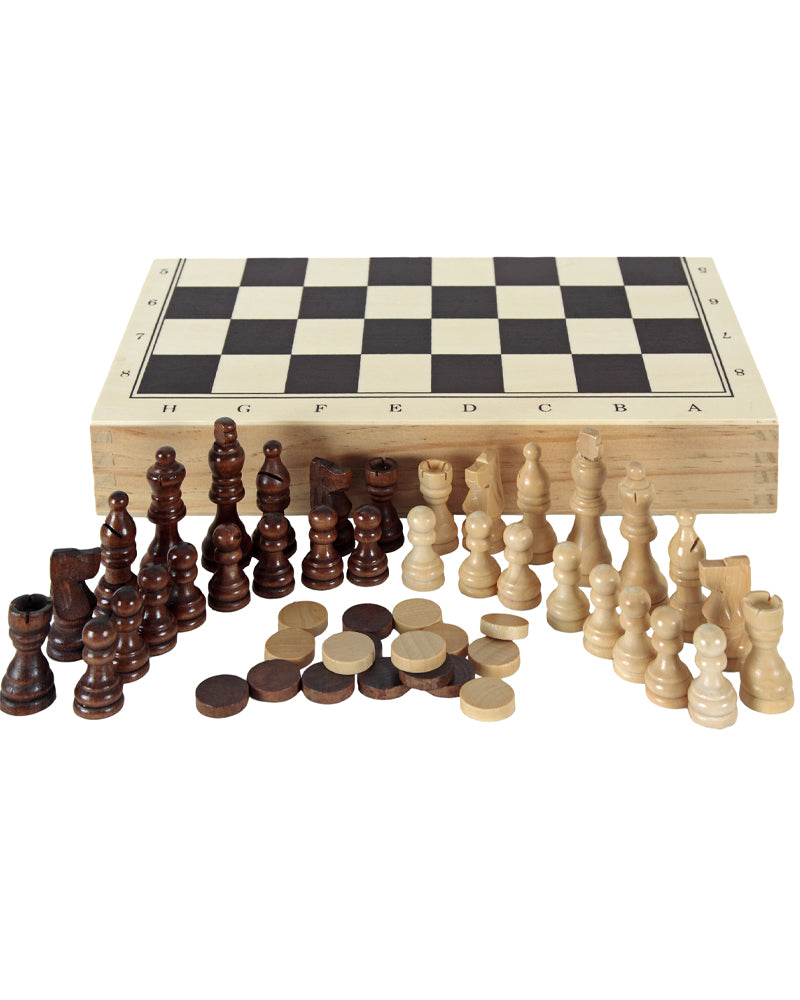 Jeu pliable en bois pour trois classiques, dès 7 ans