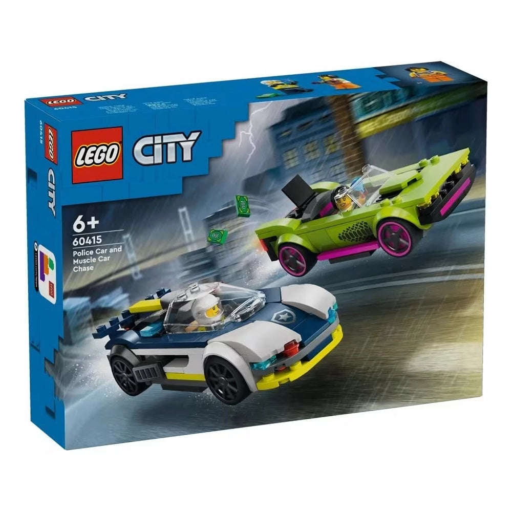 LEGO City : poursuite entre voiture de police et muscle car, 6+