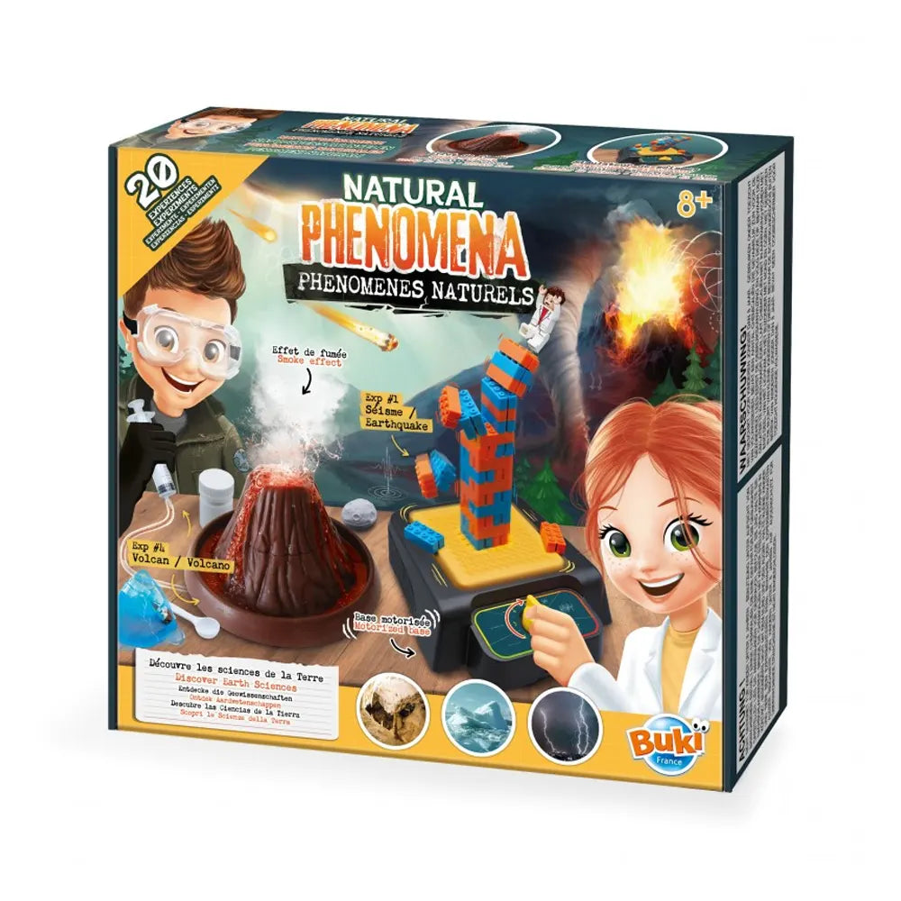 Kit de sciences de la Terre : volcans et séismes Buki 8+