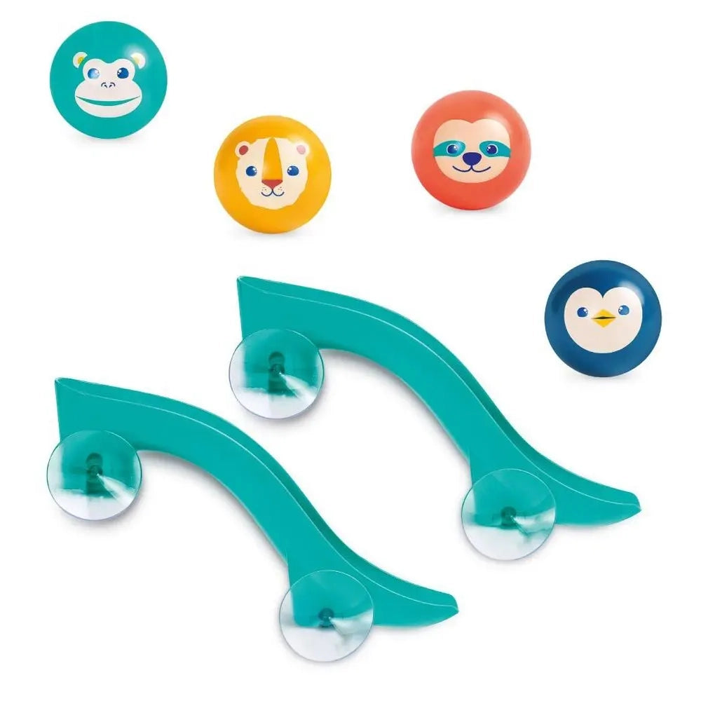 Parcours Aquatique Bain 2 Toboggans & 4 Balles Sonores 10M+