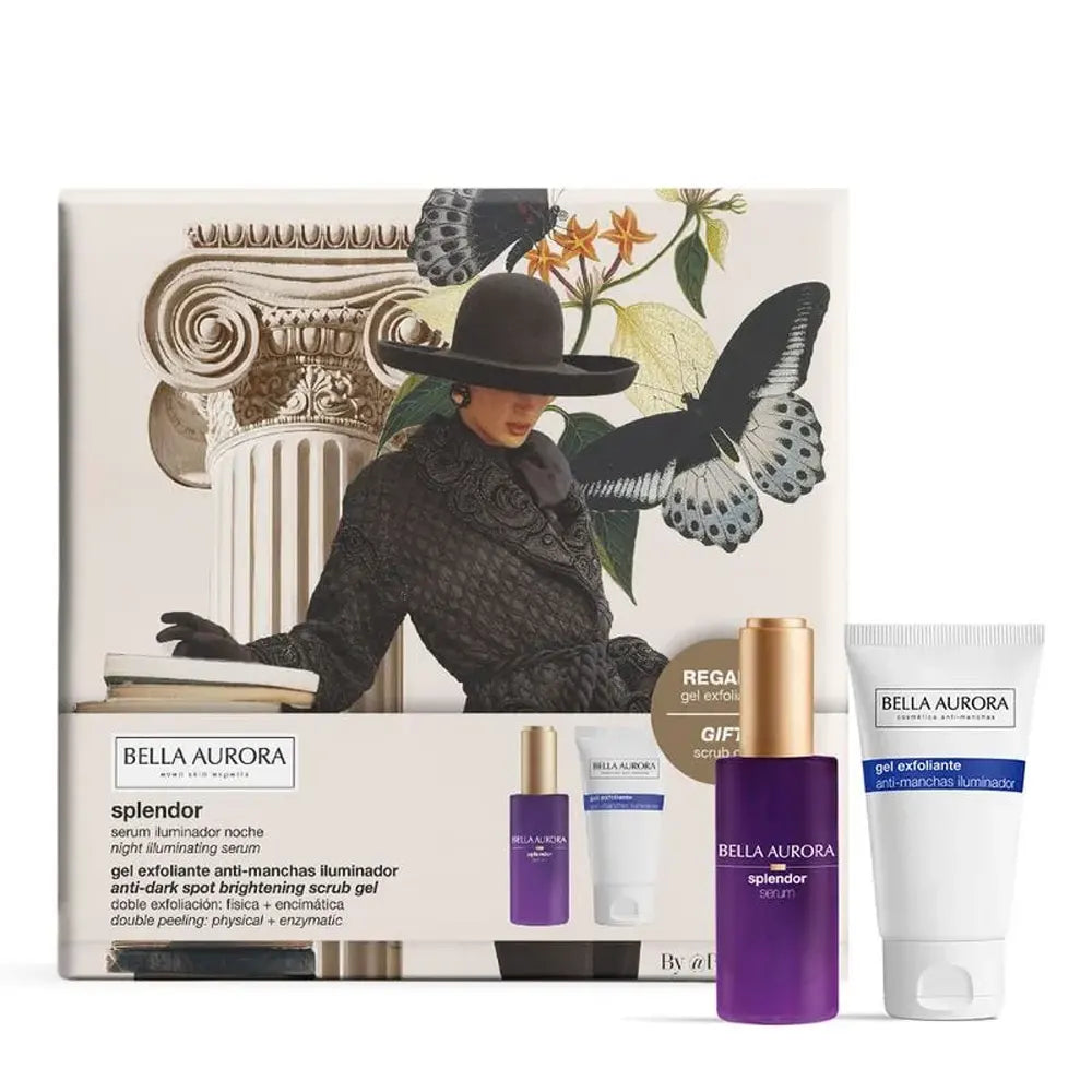 Coffret soin Splendor : sérum illuminateur et gel exfoliant