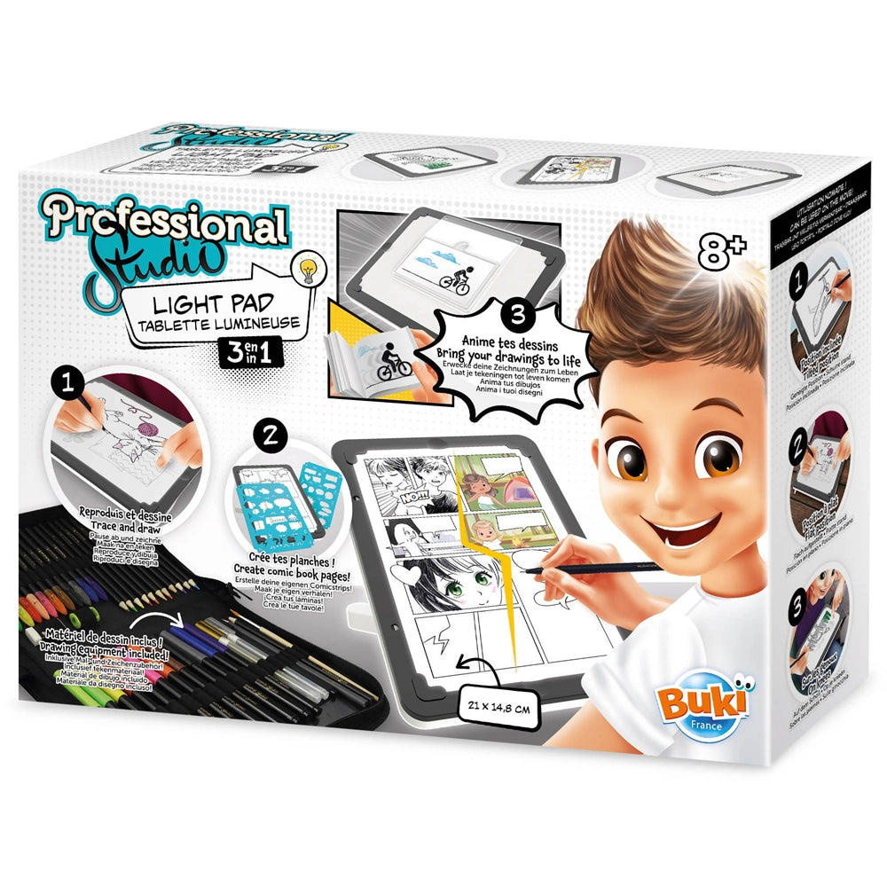 Studio créatif nomade 3-en-1 : dessin, BD et flipbook, dès 8 ans