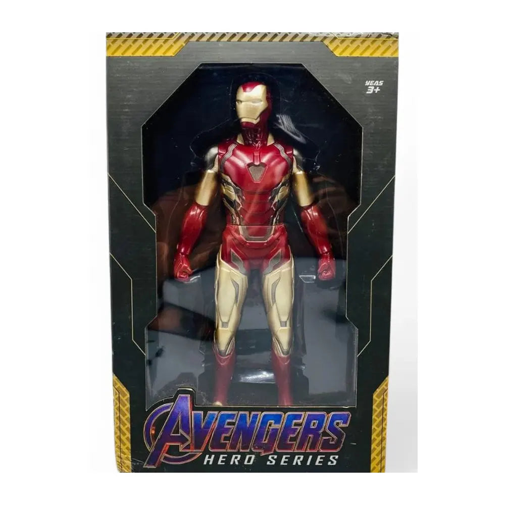 Figurine Iron Man en armure rouge et dorée, 28 cm
