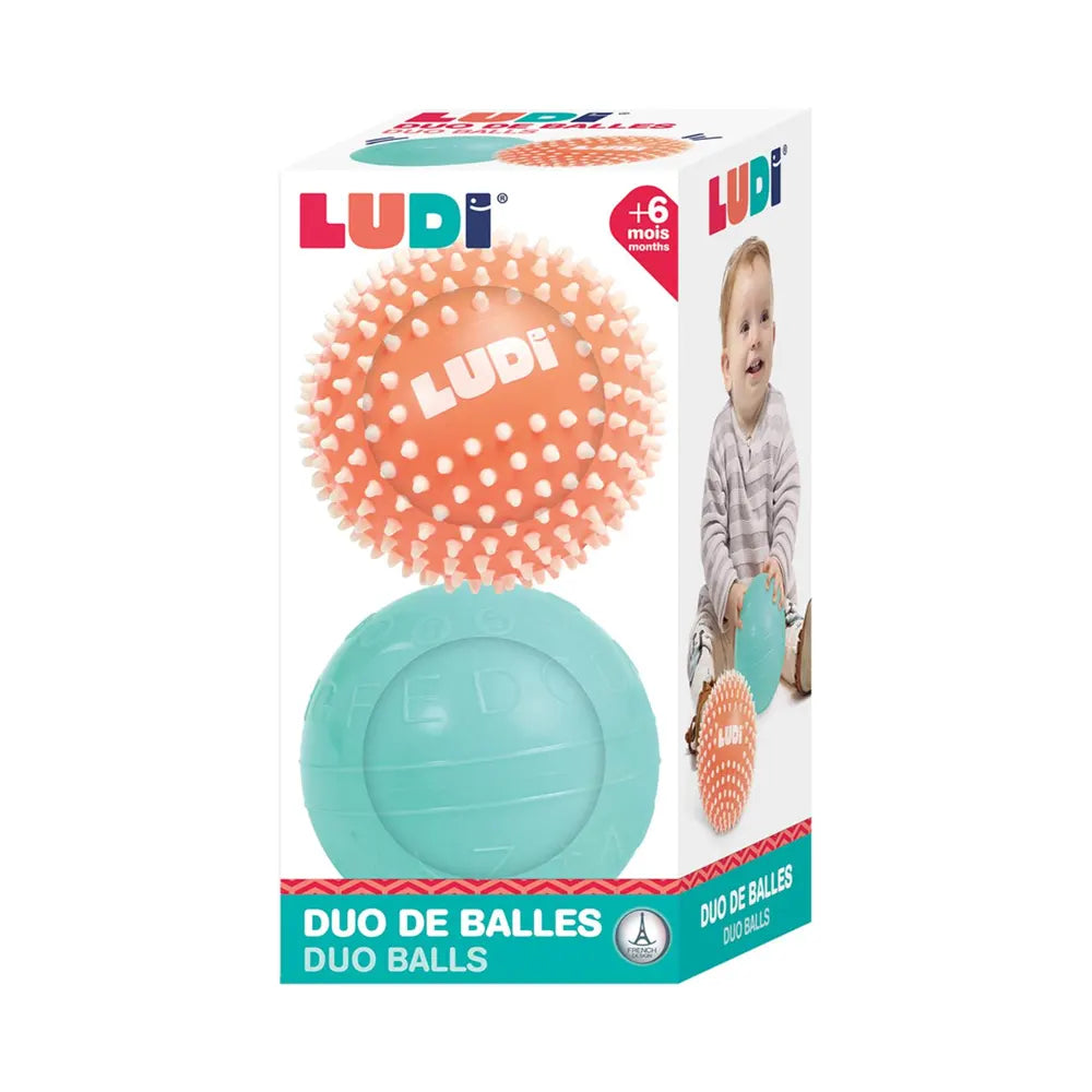 Duo de Balles Sensorielles Ludi pour Bébé