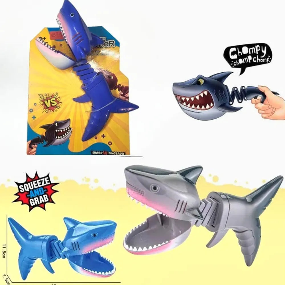 Pince-jouet Requin bleue à mâchoire mobile, dès 3 ans