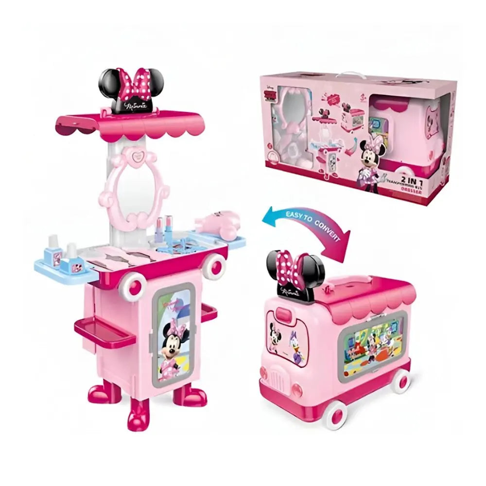 Bus Minnie à transformer en espace de jeu 2-en-1, dès 3 ans