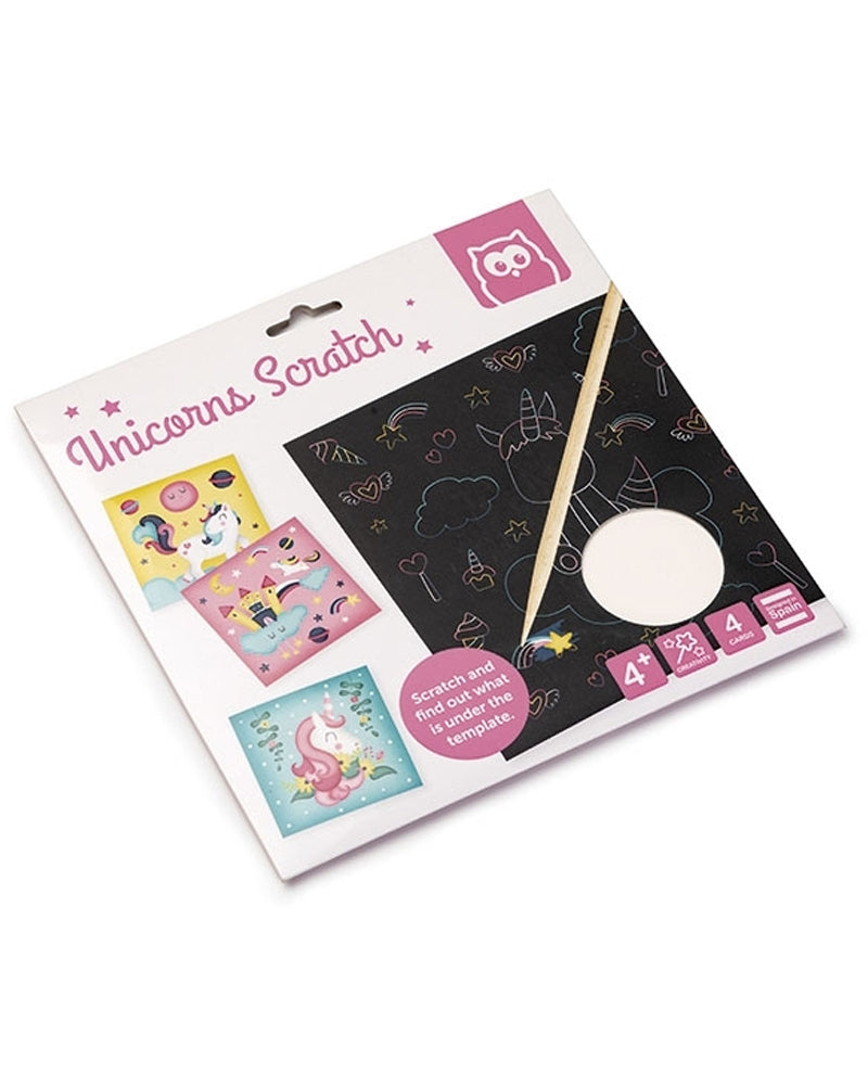 Cartes à gratter Licornes, coffret créatif dès 4 ans