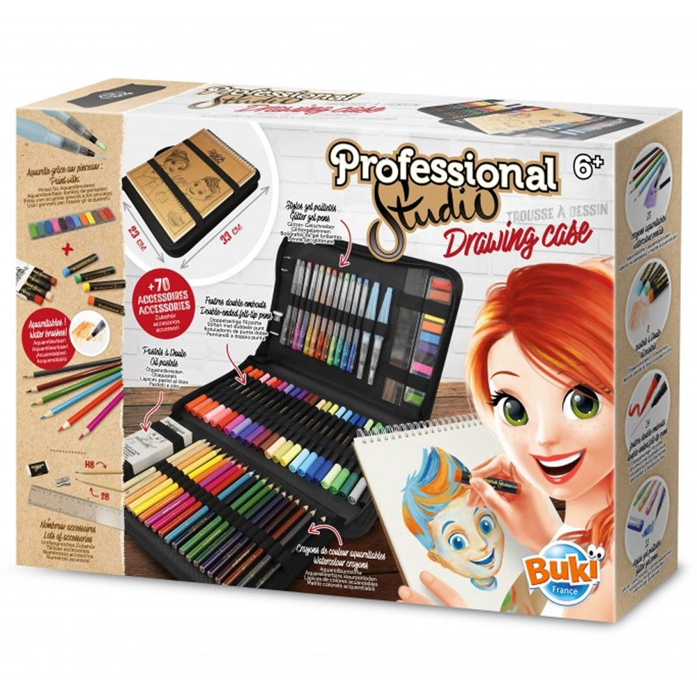 Grande trousse créative de dessin et aquarelle, dès 6 ans