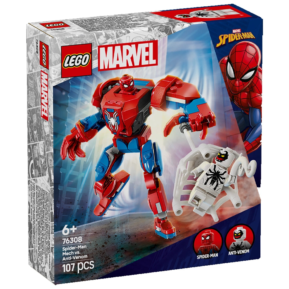Robot Spider-Man contre Anti-Venom à construire, 107 pièces
