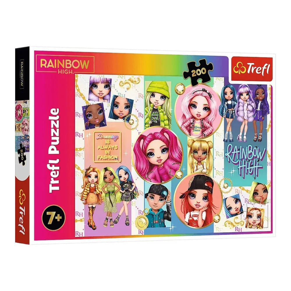 Puzzle Rainbow High de Trefl – 200 Pièces pour 7 ans et plus