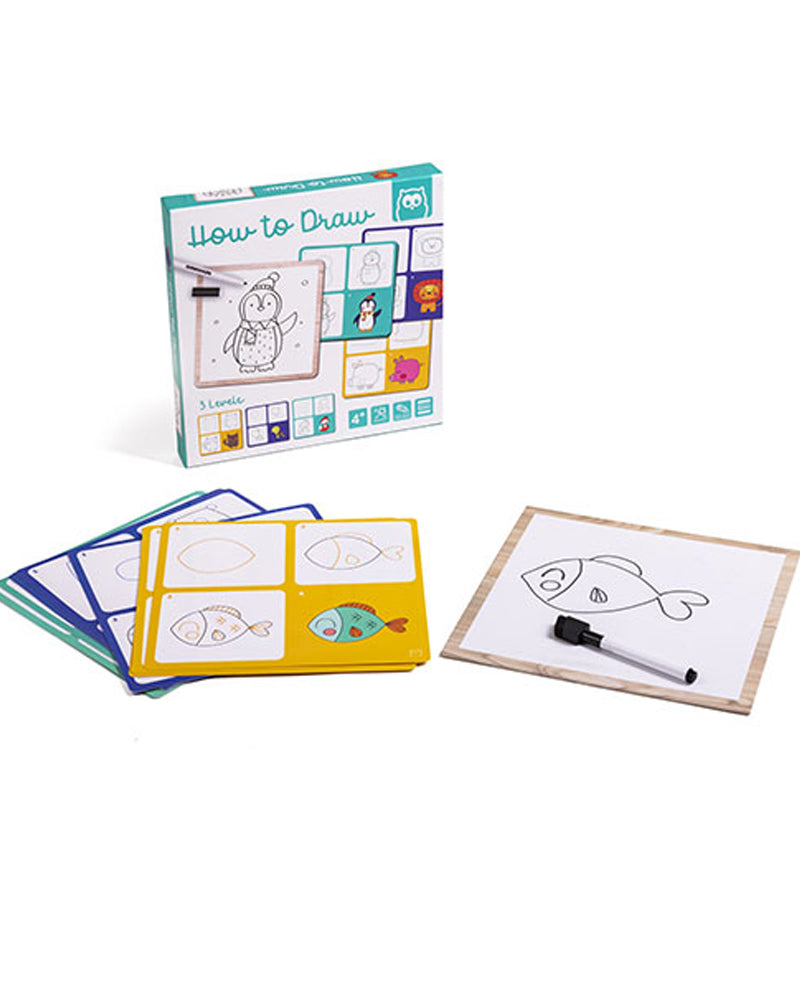 Jeu de dessin à pochoirs et tableau effaçable dès 4 ans