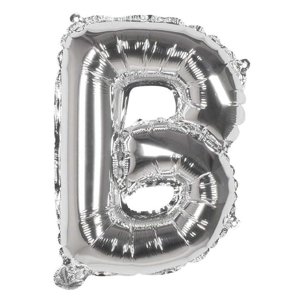 Ballon lettre B argenté à l’éclat métallisé – 40 cm
