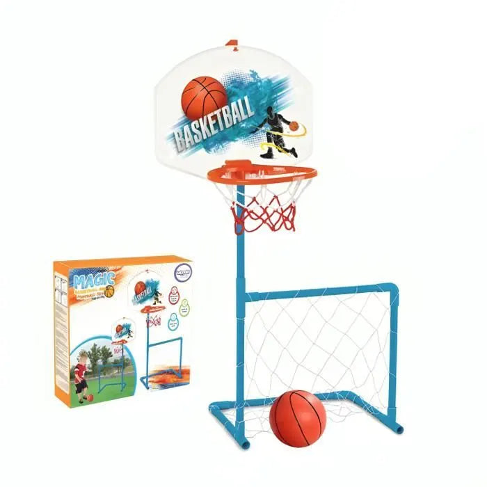 Jeu de sport 2-en-1 Pilsan : panier et but dès 3 ans