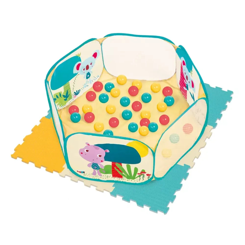 Aire de Jeux Pop-Up et Tapis de Sol avec 40 Balles