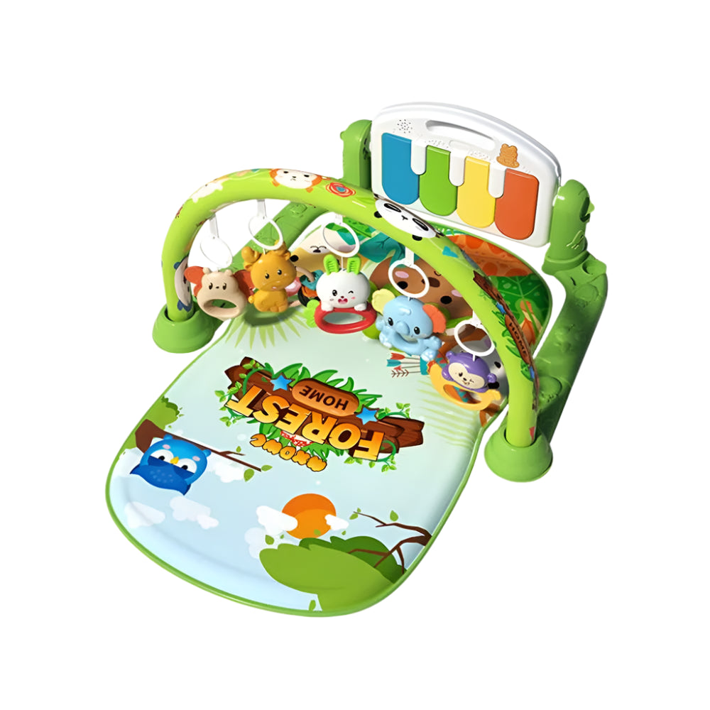 Tapis piano forêt avec arche et cinq suspensions 0M+