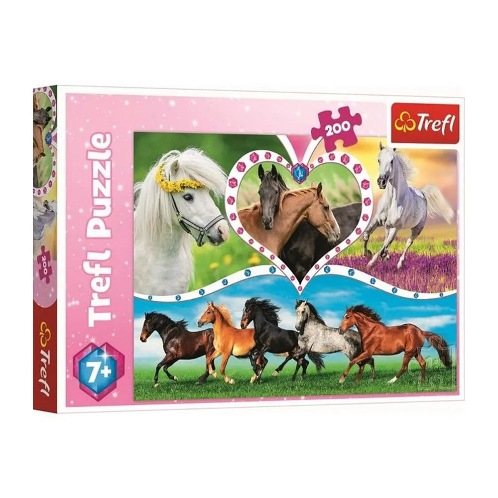 Puzzle Trefl Chevaux au Galop 200 Pièces