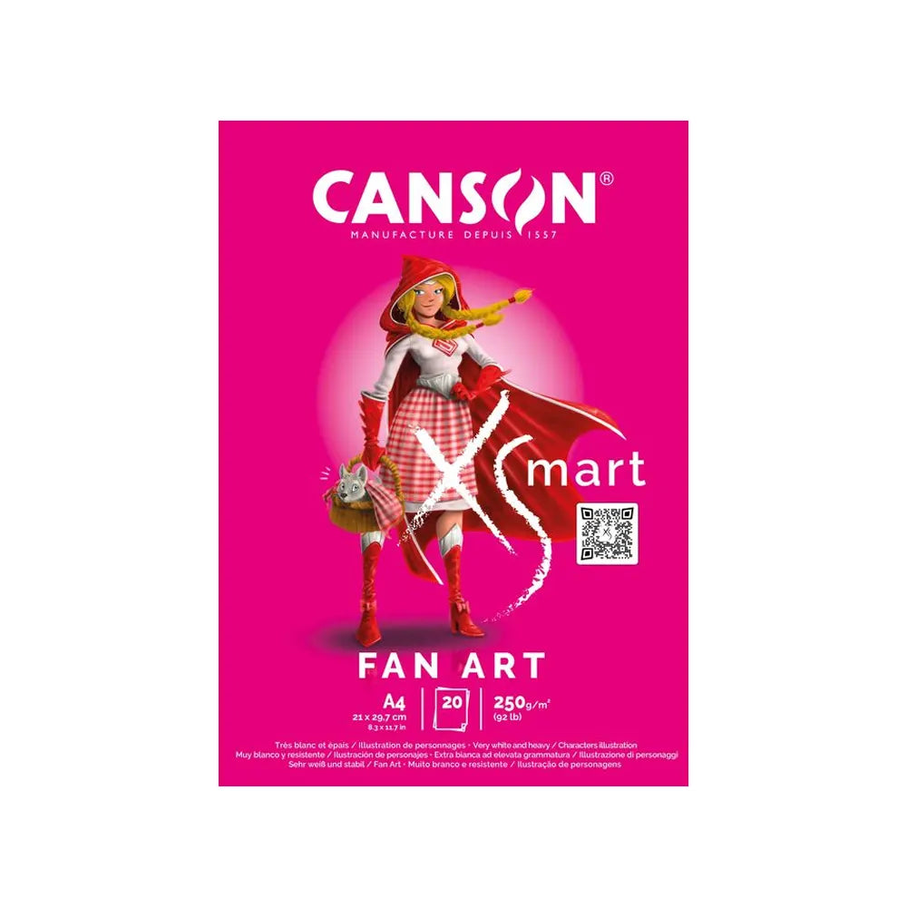 Papier Fan Art A4 Canson, 20 feuilles 250 g/m²