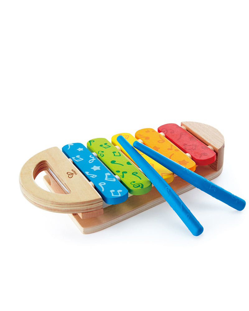 Xylophone Bois Arc-en-Ciel Hape 5 Notes 12M+