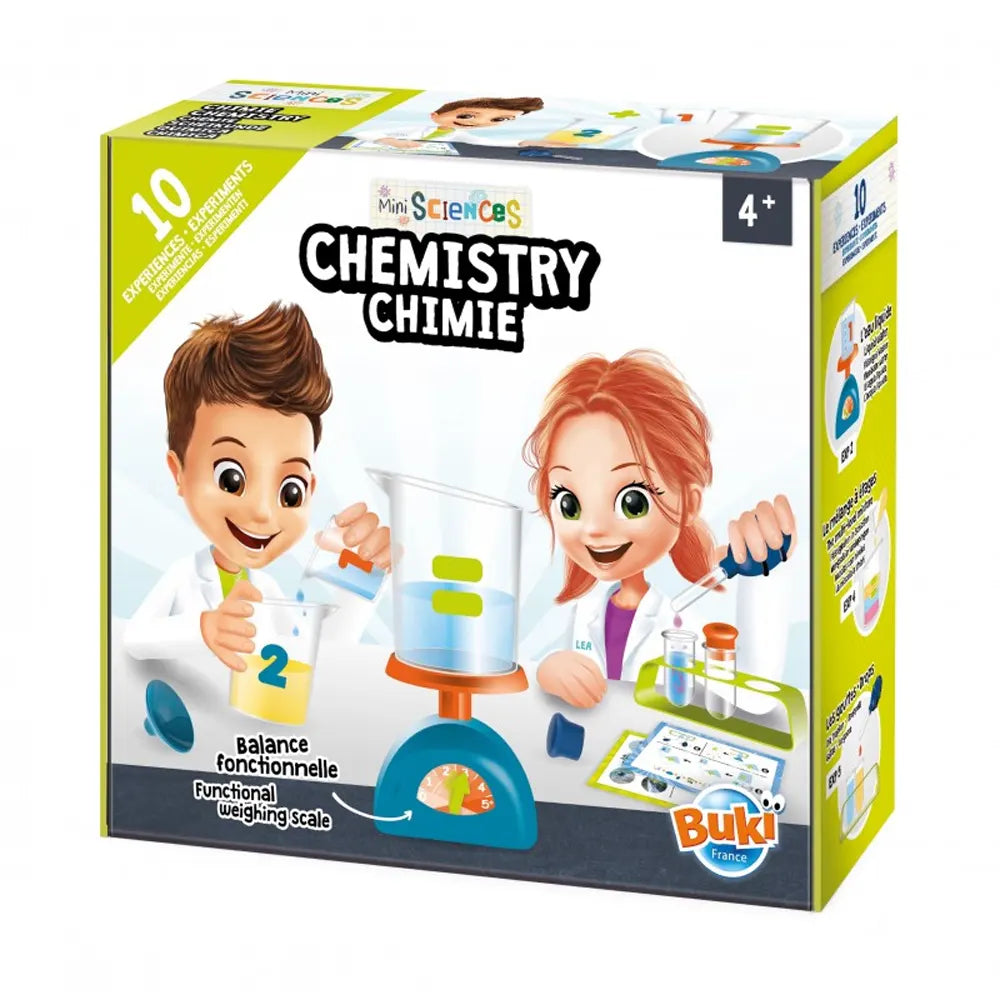 Coffret de chimie pour enfants : 10 expériences dès 4 ans
