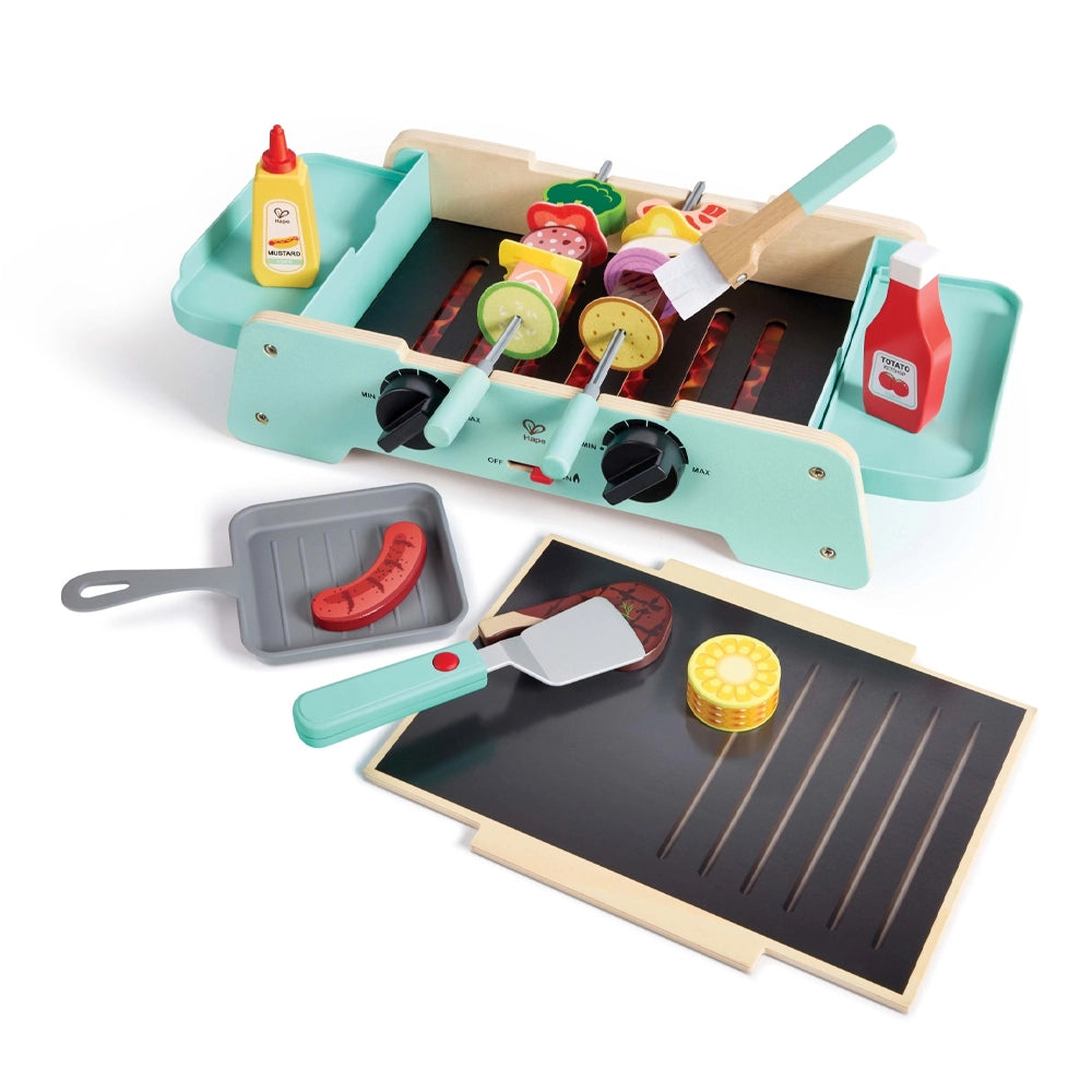 Barbecue et Plancha Jouet Interactif 24 Pièces 2-8 Ans