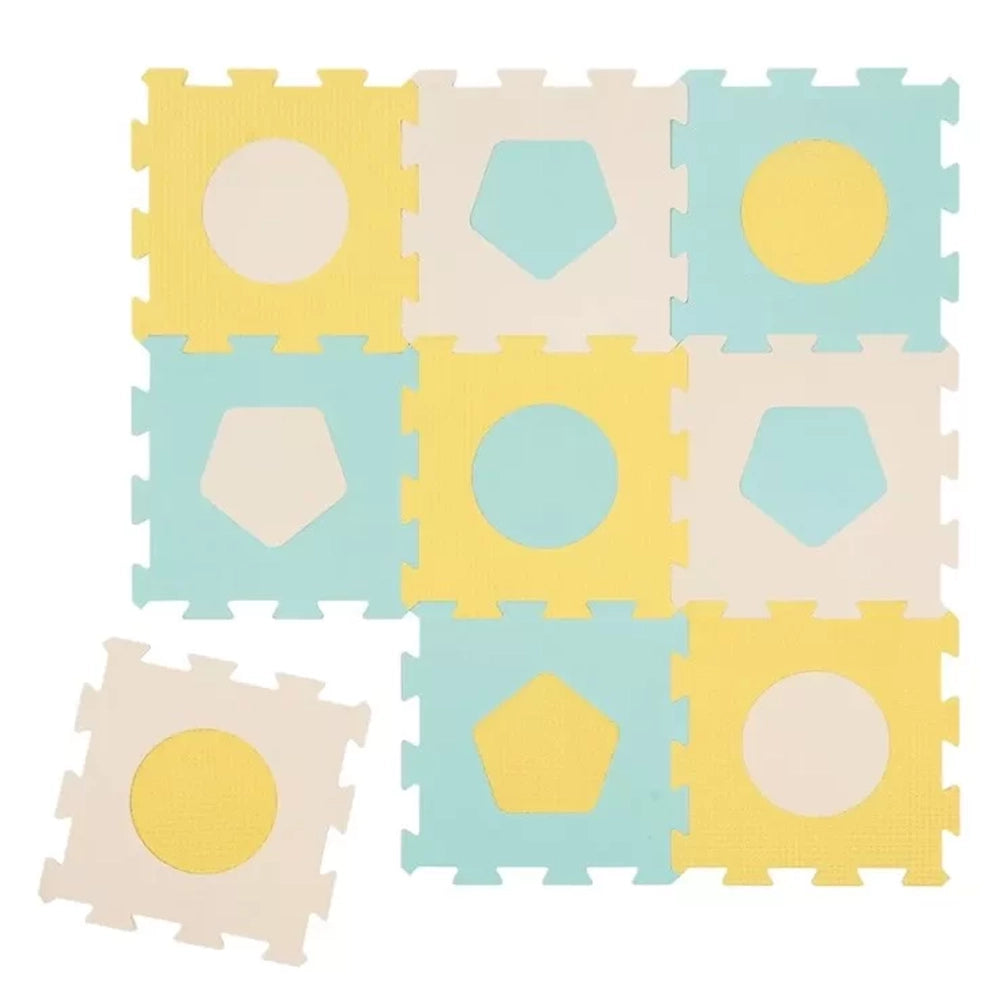 Tapis Puzzle Mousse 9 Dalles Pastel 90x90 cm