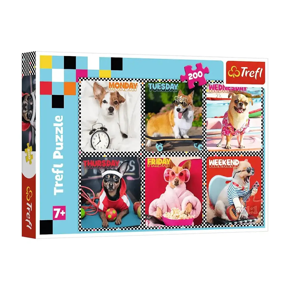Puzzle Les Chiens Stylés 200 Pièces Trefl