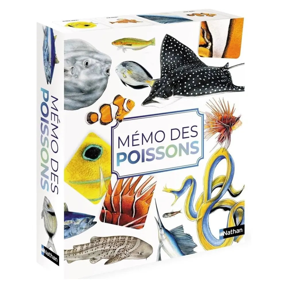 Mémo des espèces marines – jeu de mémoire dès 3 ans