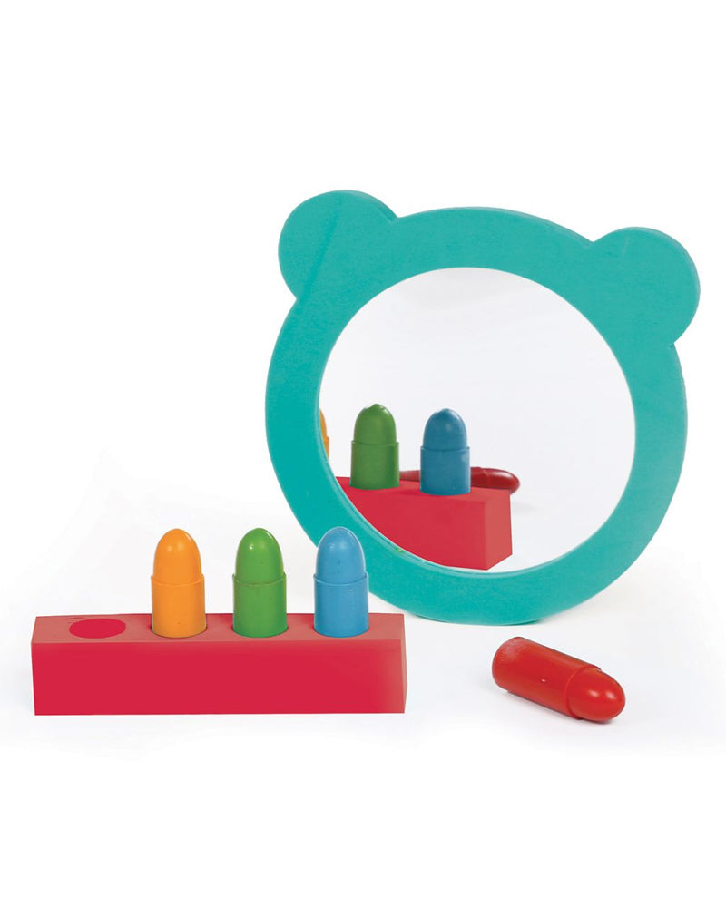 Miroir Ours de Bain et 4 Crayons Lavables Ludi 10M+