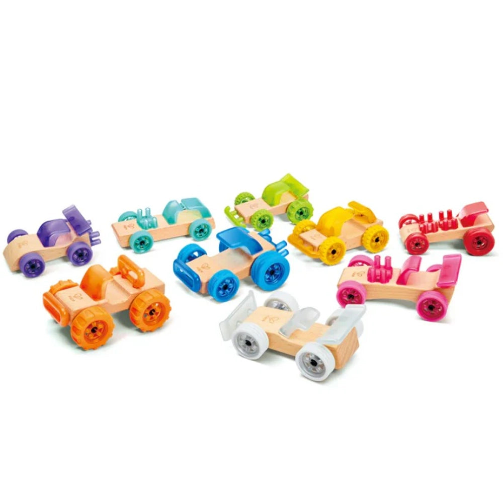 Voiture de Course à Construire Hape Whizzy Wheels 3-8 Ans