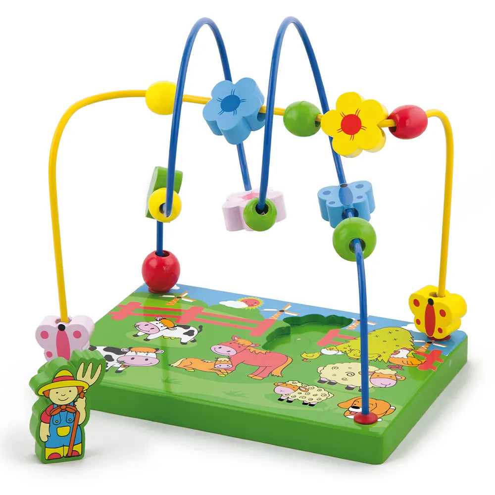 Labyrinthe à Perles Ferme en Bois Viga Toys 12M+