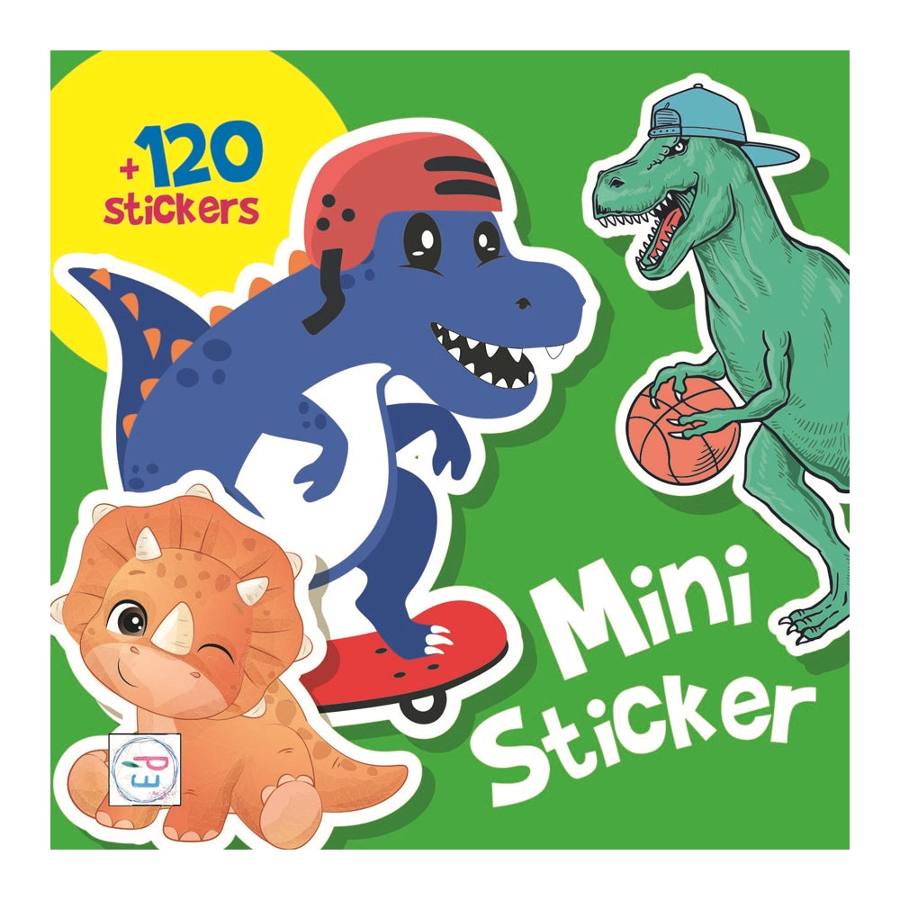 Mini livre créatif de stickers dinosaures