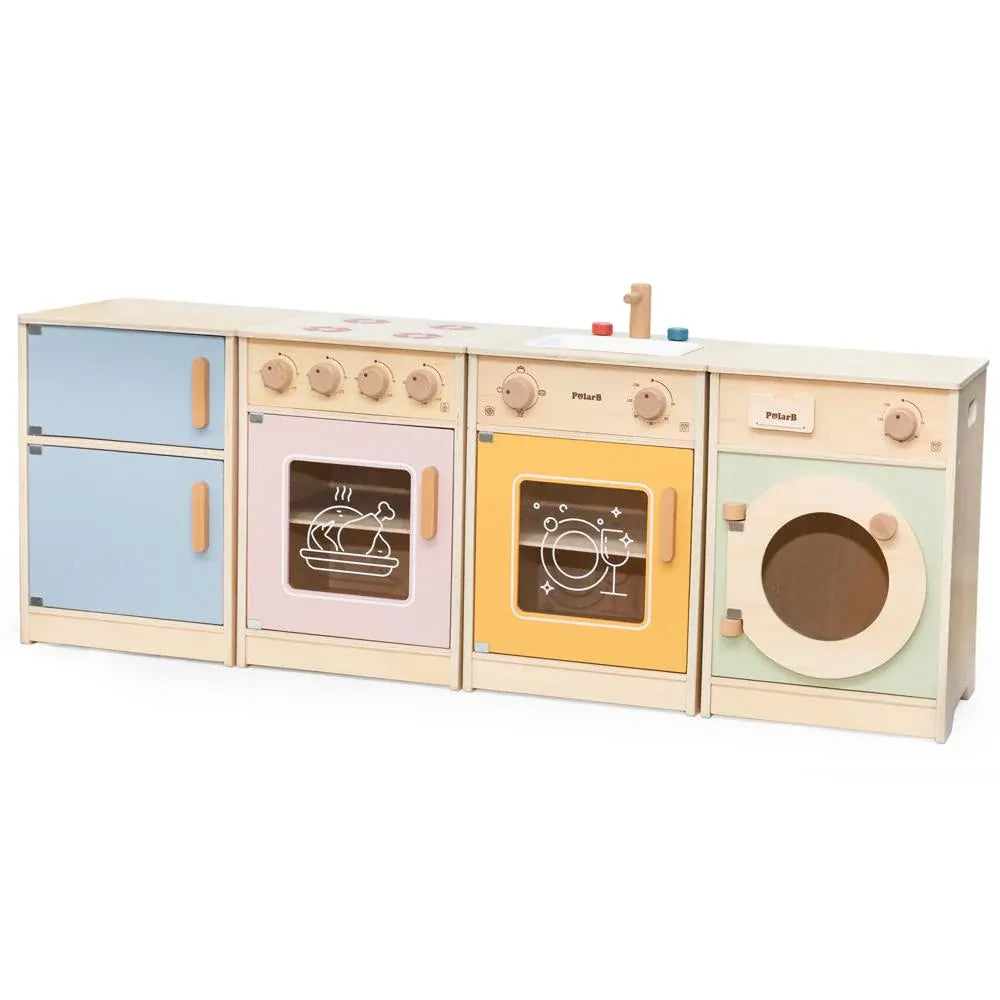 Cuisine Complète en Bois PolarB 18 Mois+ 4 Modules