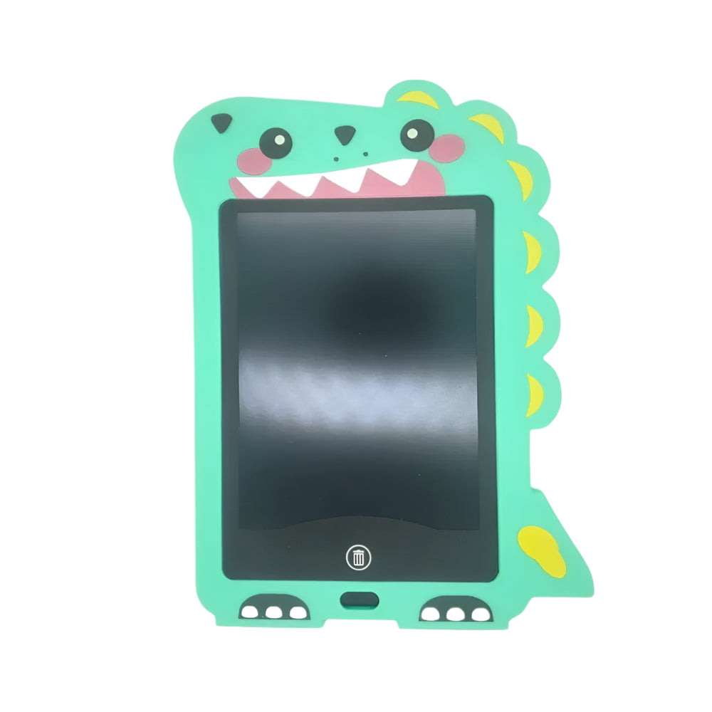 Tablette LCD dinosaure verte pour dessiner dès 3 ans