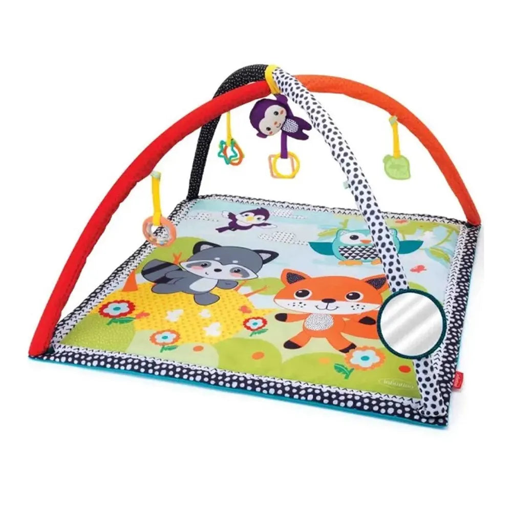 Tapis d'Éveil Safari avec Arche et Jouets Suspendus 0M+