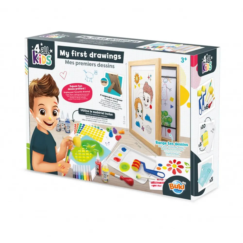 Coffret créatif avec cadre pour dessins, dès 3 ans