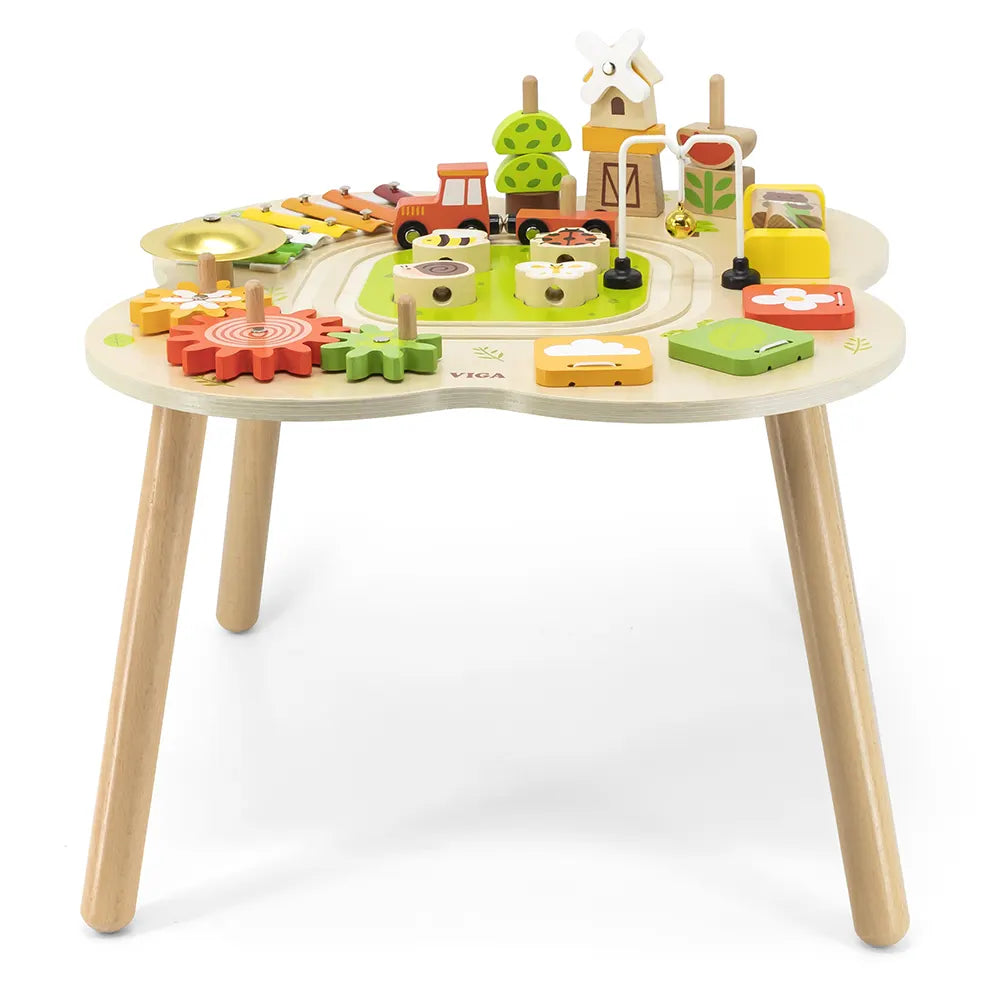 Table d’Activités Ferme en Bois avec Xylophone dès 18 Mois