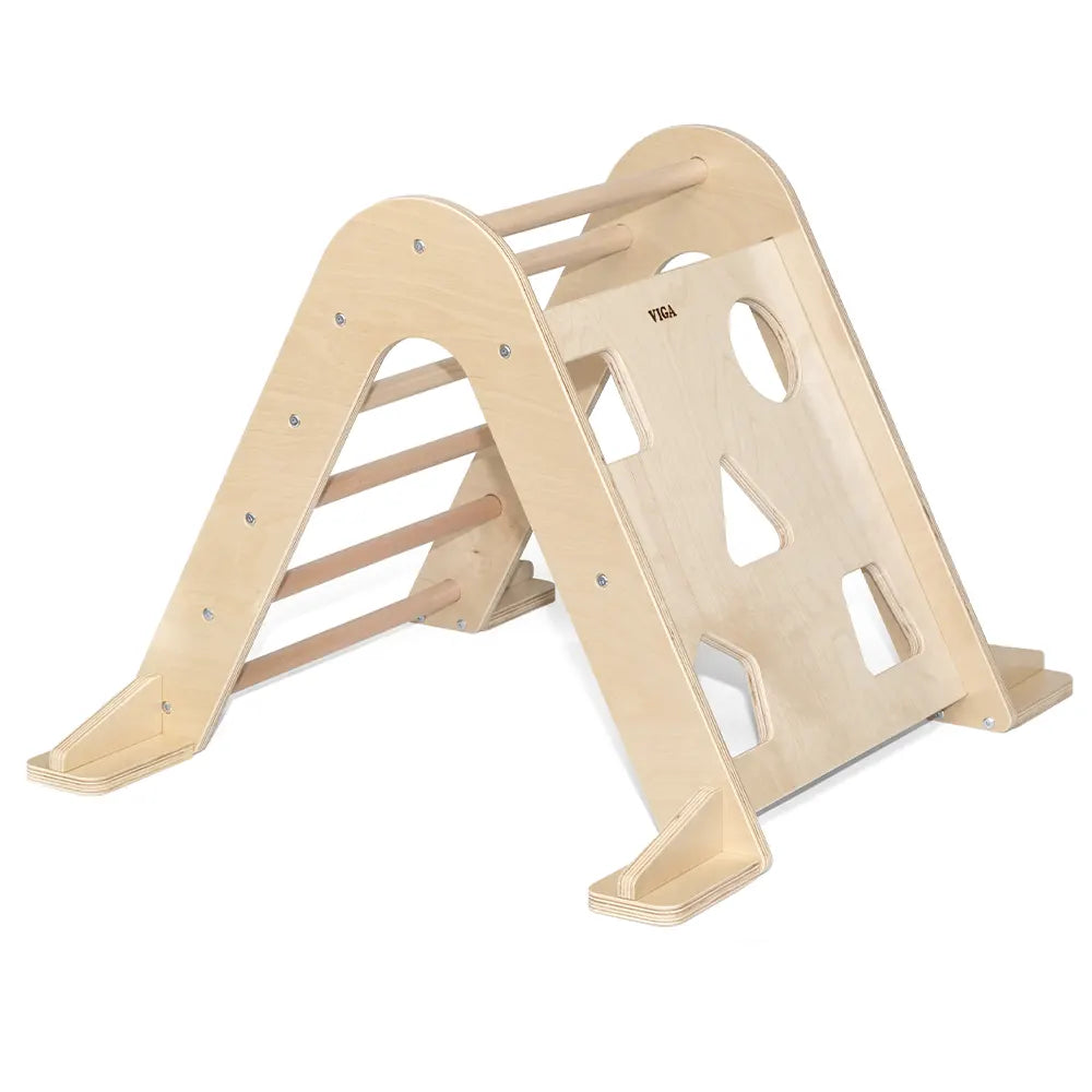 Triangle d’escalade en bois à double face