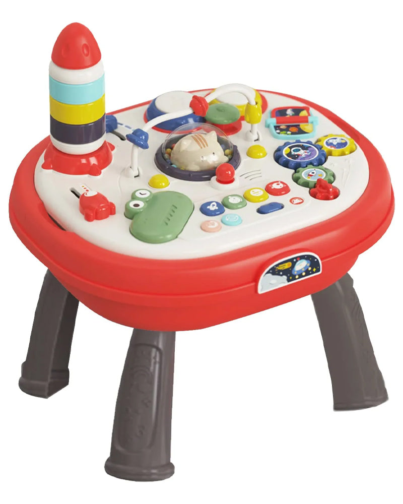 Table d’éveil musicale avec fusée et activités 18 mois+