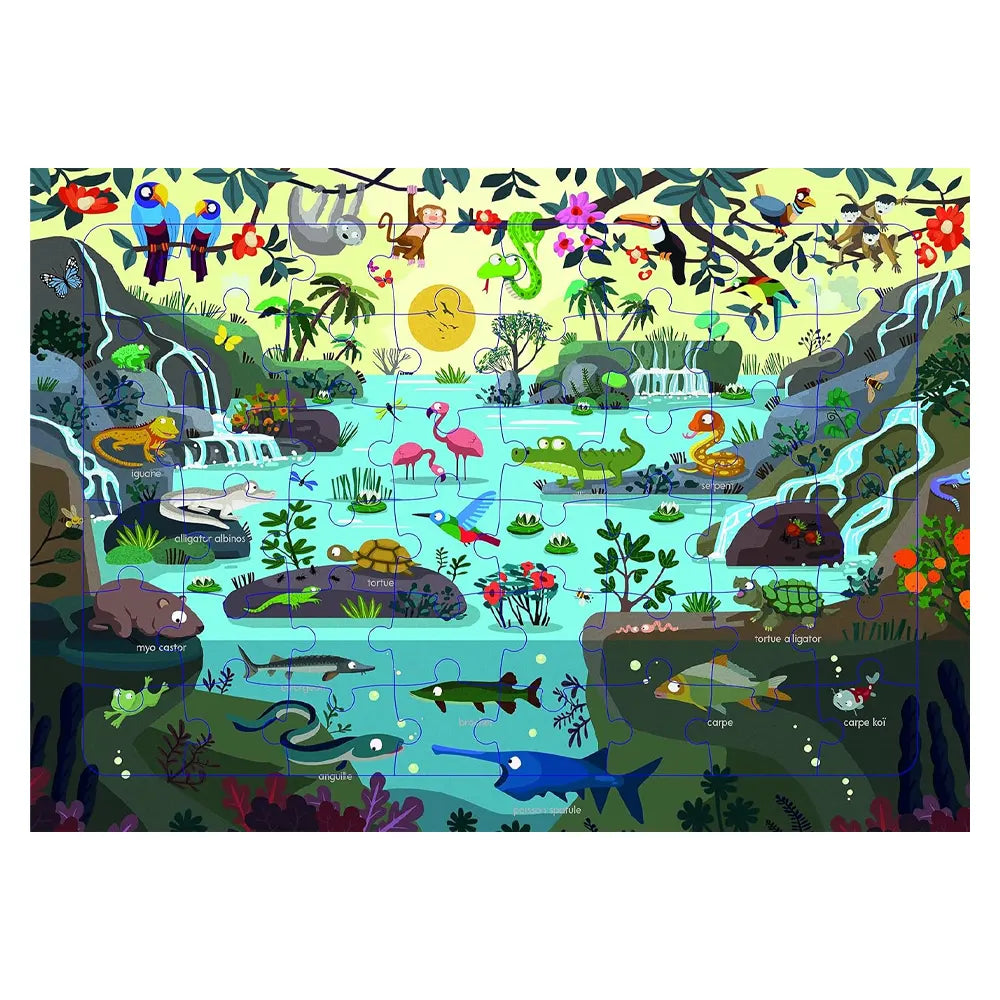 Escapade dans la mangrove – puzzle de 48 pièces